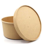 Kraft Soup Cup with Paper Lid - 12oz